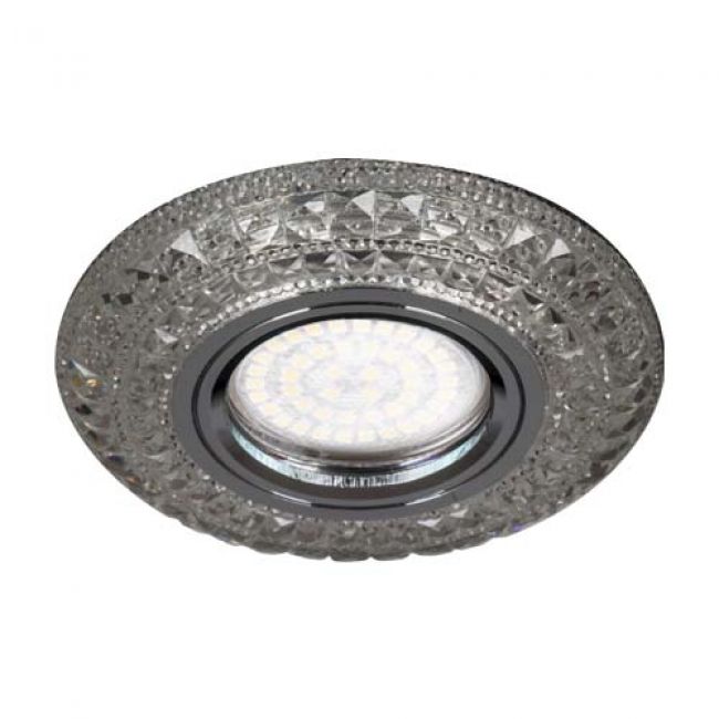Встраиваемый светильник Feron CD877 с LED подсветкой прозрачный - фото 2