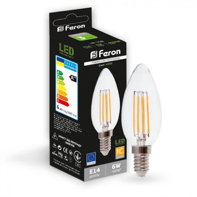 Светодиодная лампа Feron LB-158 6W E14 4000K - фото 2