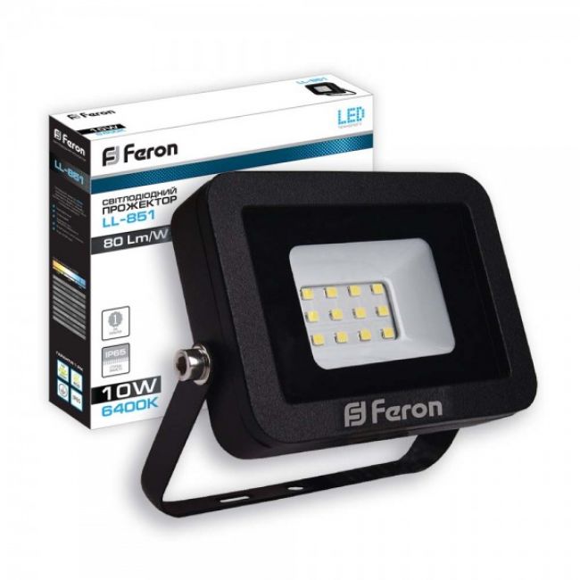 Светодиодный прожектор Feron LL-851 10W - головне фото, магазин OLVENT