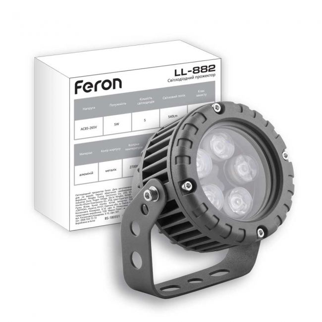 Архитектурный прожектор Feron LL-882 5W - головне фото, магазин OLVENT