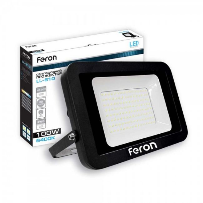 Светодиодный прожектор Feron LL-810 100W - головне фото, магазин OLVENT