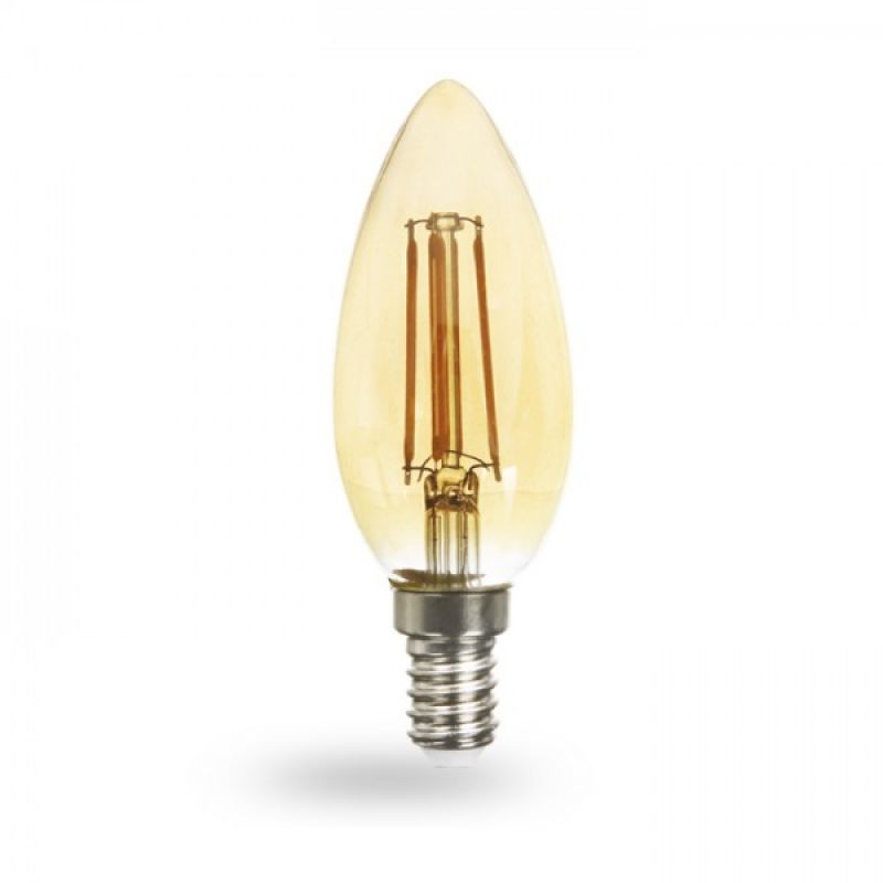 Світлодіодна лампа Feron LB-158 золото 6W E14 2200K