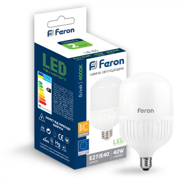 Светодиодная лампа Feron LB-65 40W E27-E40 4000K - фото 2