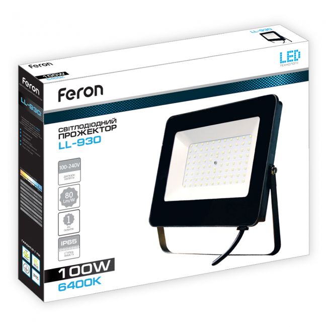 Светодиодный прожектор Feron LL-930 100W - фото 5
