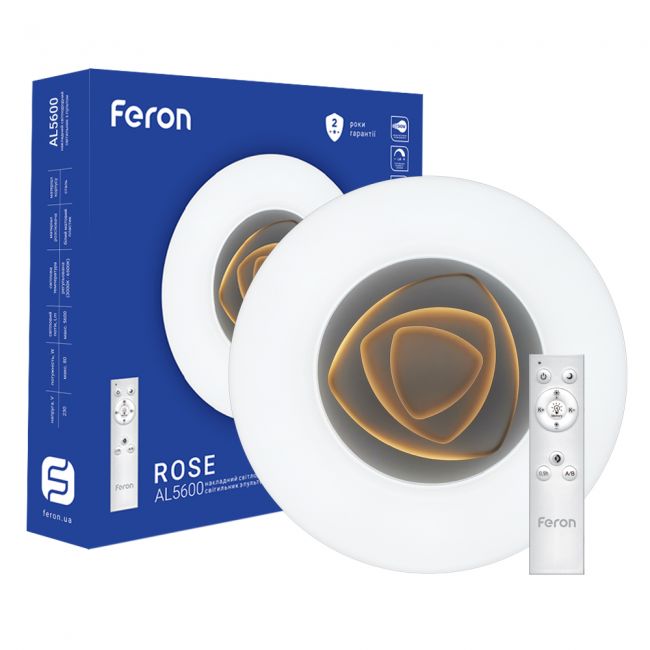 Світлодіодній світильник Feron AL5600 ROSE 80W - головне фото, магазин OLVENT