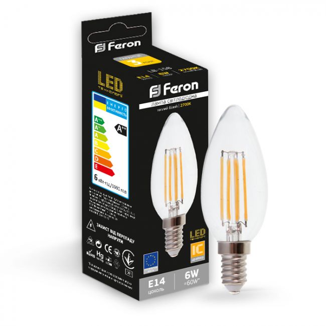 Светодиодная лампа Feron LB-158 6W E14 2700K - фото 2