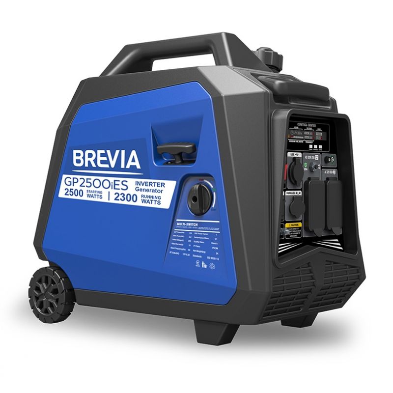 Генератор бензиновый Brevia GP2500iES 2,3 кВт / 2,5 кВт (инверторный) с электрозапуском