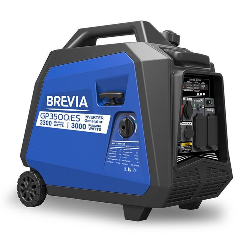 Генератор бензиновый Brevia GP3500iES 3 кВт / 3,3 кВт (инверторный) с электрозапуском
