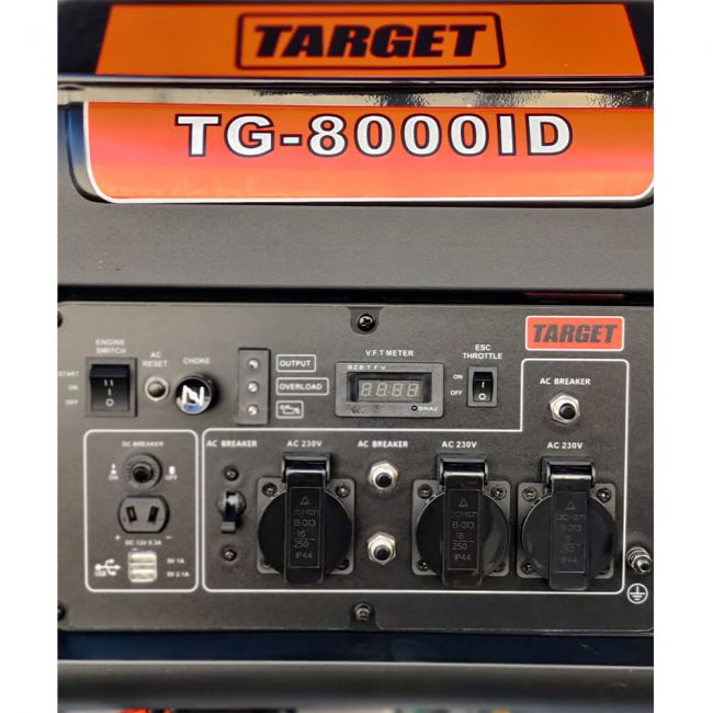 Генератор бензиновый Target TG-8000ID 7,3 кВт / 7 кВт (инверторный) - фото 4