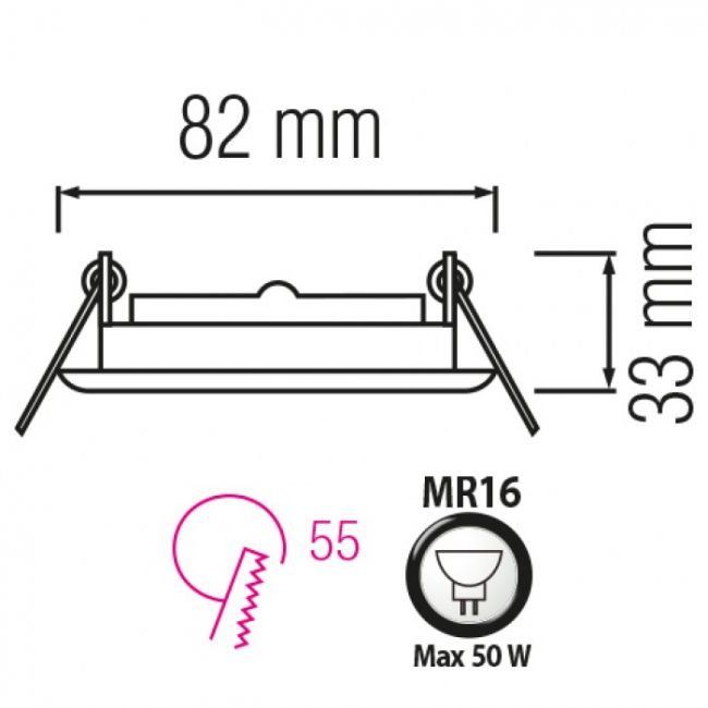Светильник точечный KAMELYA белый - фото 2