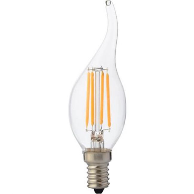 Лампа Светодиодная "Filament flame - 6" 6W свеча на ветру Е14 4200К - фото товару, магазин OLVENT