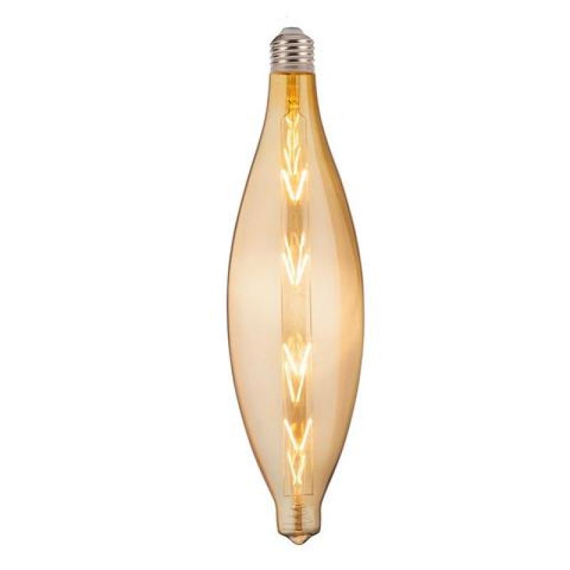 Лампа вінтажна світлодіодна (ретро) Filament led ELLIPTIC-XL 8W E27 2200К Янтар