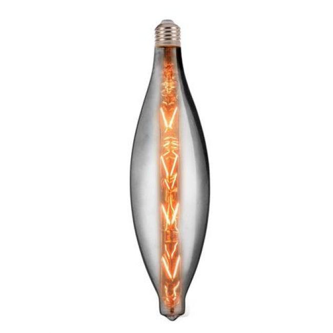 Лампа вінтажна світлодіодна (ретро) Filament led ELLIPTIC 8W E27 2400К Титан - головне фото, магазин OLVENT