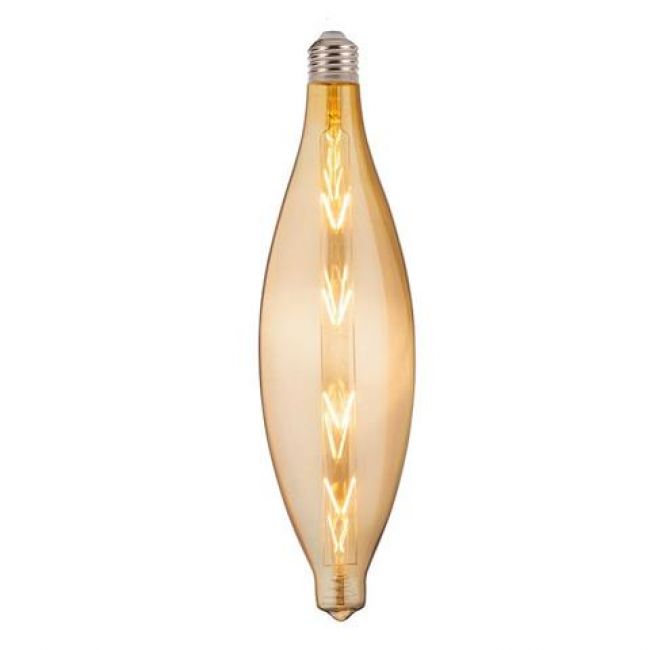 Лампа вінтажна світлодіодна (ретро) Filament led ELLIPTIC 8W E27 2400К Титан - фото 2