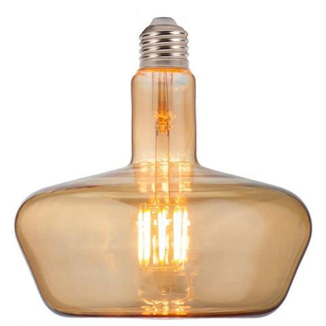 Лампа винтажная светодиодная (ретро) Filament led Ginza-XL 8W E27 2200К Янтар - головне фото, магазин OLVENT
