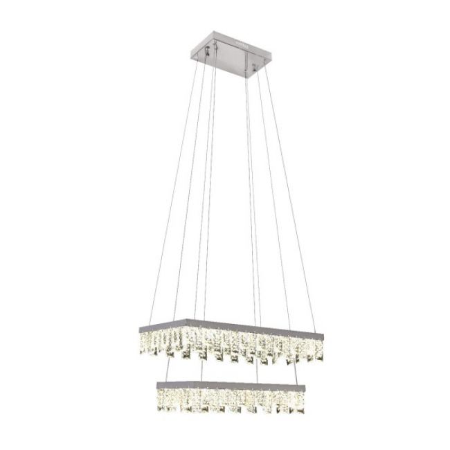 Люстра LED "PANDORA-72" 72W 4000K (хром) - фото товару, магазин OLVENT