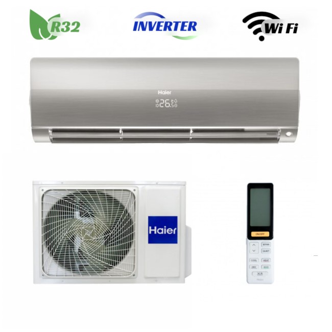 Кондиціонер Haier Flexis Inverter AS35S2SF1FA-S1/1U35MEHFRA-1 (gray) - фото товару, магазин OLVENT