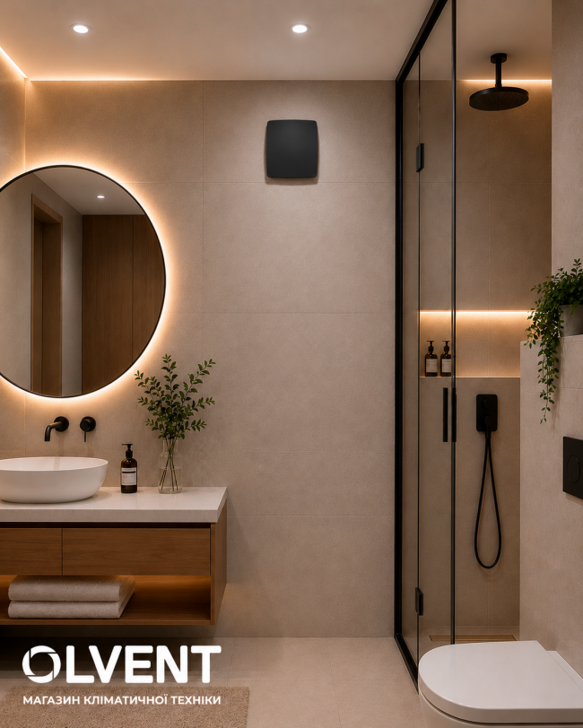 Витяжний вентилятор Домовент 100 Комфорт Чорний - фото 7