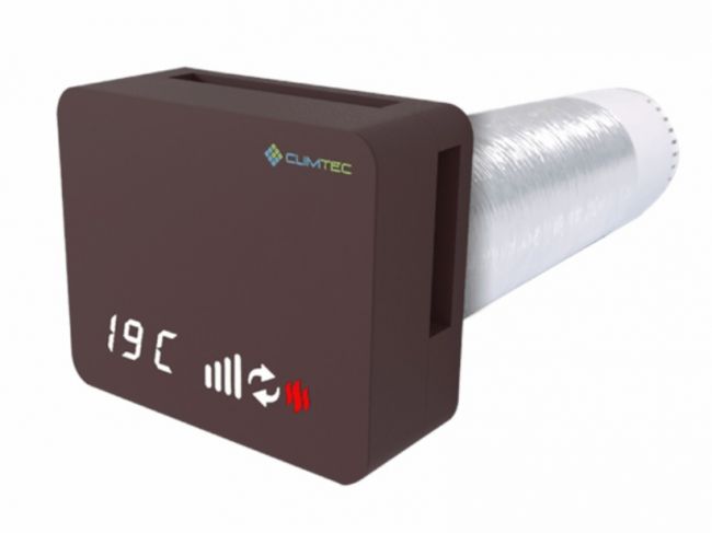 Рекуператор Climtec Optima 125 Standard, черно-красный (RAL 3007) - фото 3