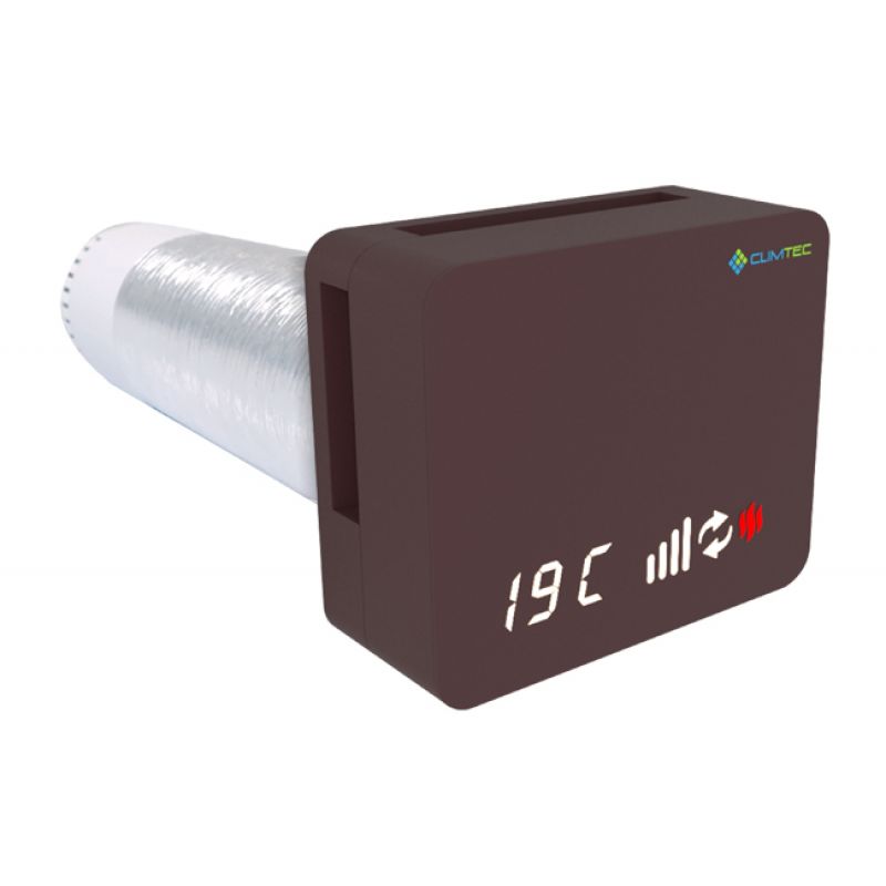 Рекуператор Climtec Optima 100 Standard, чорно-червоний (RAL 3007)
