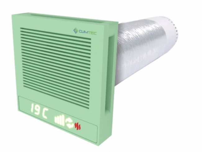 Рекуператор Climtec Quattro 200+ Standard, бело зелёный (RAL 6019) - фото 3