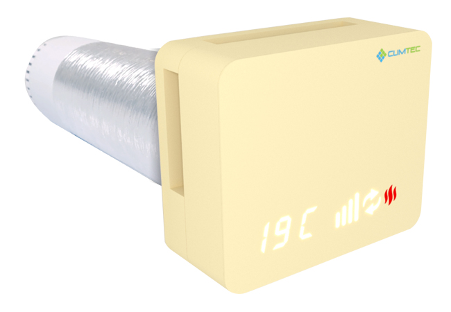 Рекуператор Climtec Optima 125 Standard, светлая слоновая кость (RAL 1015) - головне фото, магазин OLVENT