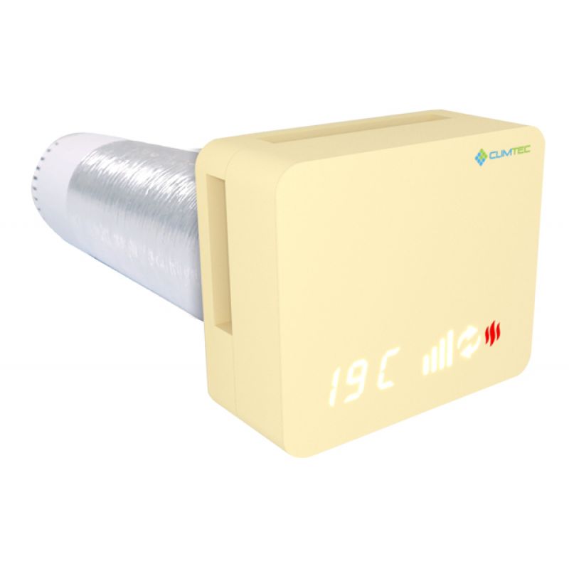 Рекуператор Climtec Optima 125 Standard, світла слонова кістка (RAL 1015)