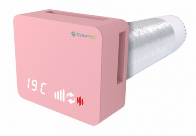 Рекуператор Climtec Optima 100 Standard, светло-розовый (RAL 3015) - фото 3