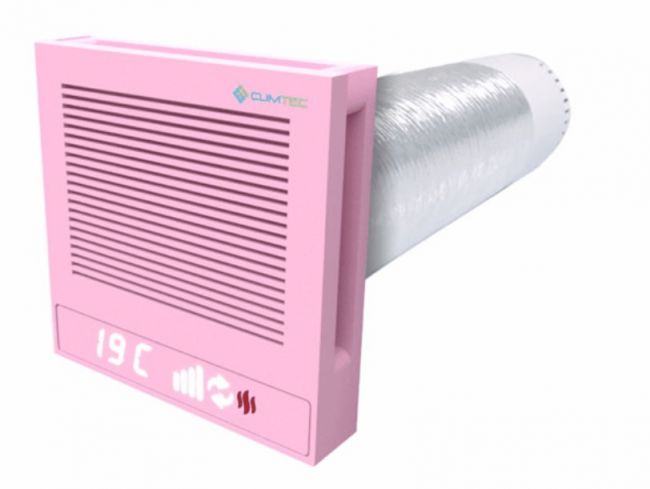 Рекуператор Climtec Quattro 200+ Standard, светло-розовый (RAL 3015) - фото 3