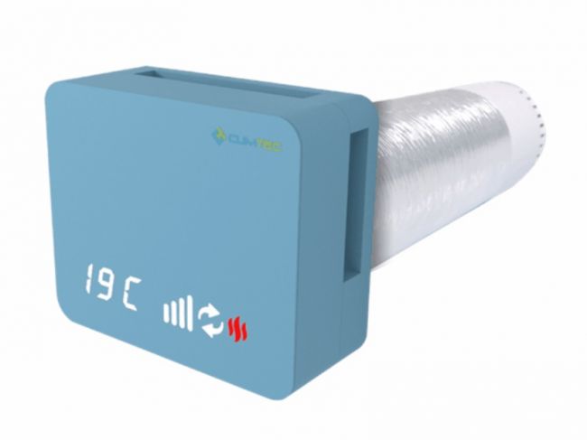 Рекуператор Climtec Optima 100 Standard, пастельный синий (RAL 5024) - фото 3