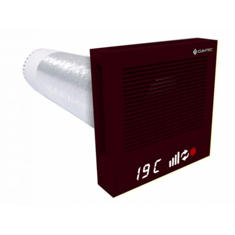 Рекуператор Climtec Quattro 200+ Standard, чорно-червоний (RAL 3007)
