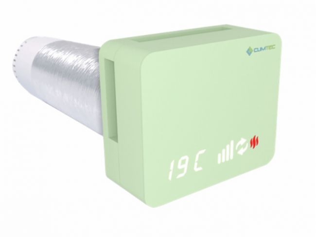 Рекуператор Climtec Optima 150 Standard, бело зелёный (RAL 6019) - головне фото, магазин OLVENT