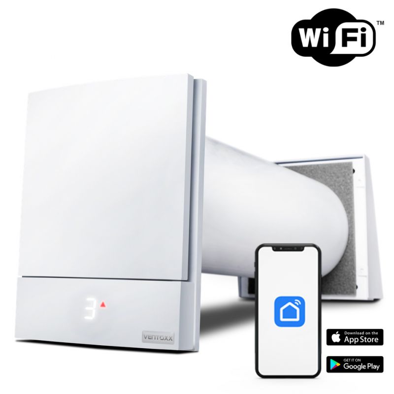 Рекуператор Ventoxx Harmony Smart с Wi-Fi, канал 0,5м, ветрозищитная крышка