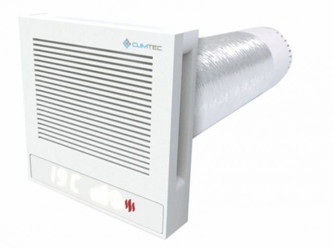Рекуператор Climtec Quattro 125 Standard, телегрей 4 (RAL 7047) - фото 3