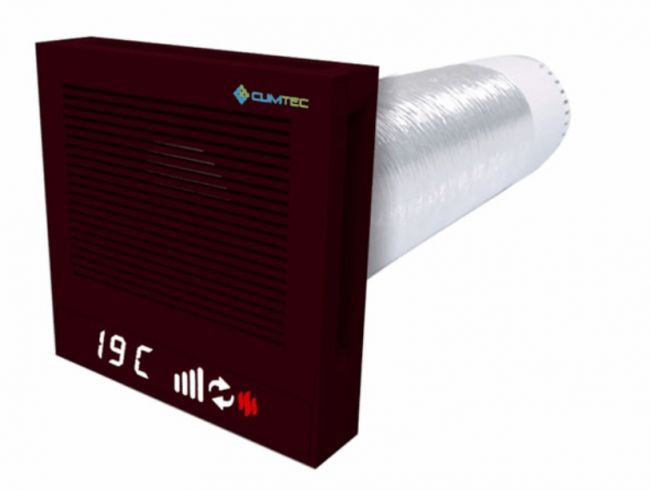 Рекуператор Climtec Quattro 150 Standard, черно-красный (RAL 3007) - фото 3