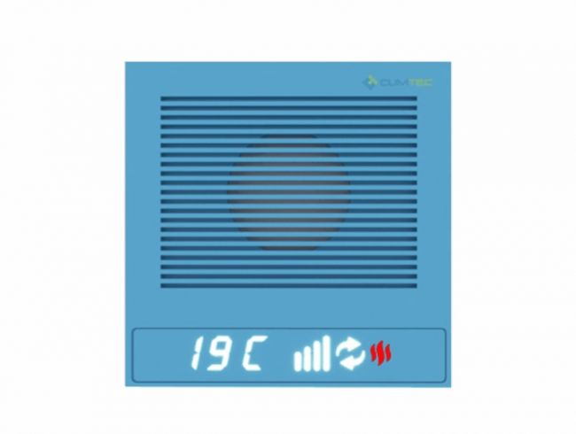 Рекуператор Climtec Quattro 100 Standard, пастельный синий (RAL 5024) - фото 2
