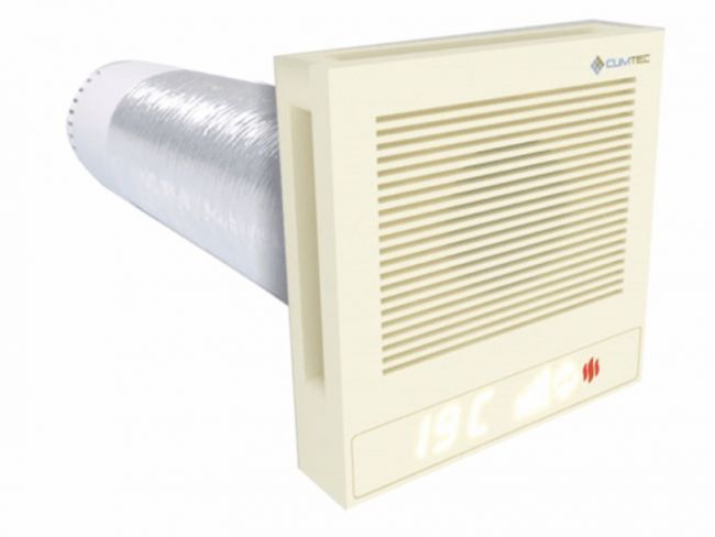 Рекуператор Climtec Quattro 125 Standard, кремово-белый (RAL 9001) - головне фото, магазин OLVENT
