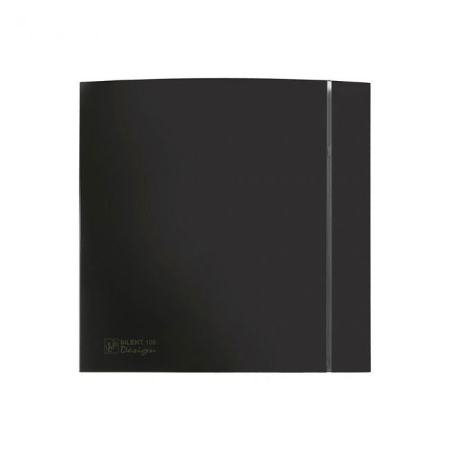 Малошумный вентилятор Soler & Palau SILENT-100 CZ DESIGN Black 4C - фото товару, магазин OLVENT