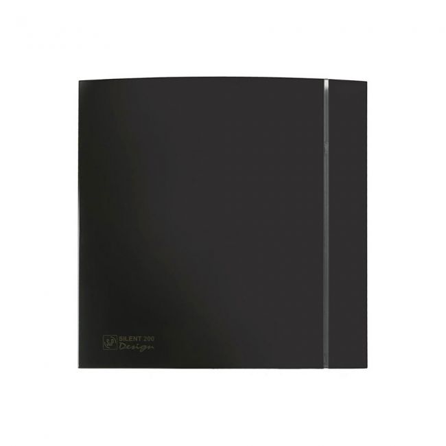 Малошумный вентилятор Soler & Palau SILENT-200 CZ DESIGN Black 4C - фото товару, магазин OLVENT