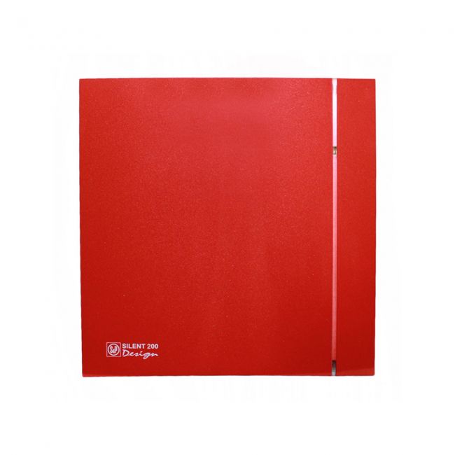 Малошумный вентилятор Soler & Palau SILENT-200 CZ DESIGN Red 4C - фото товару, магазин OLVENT