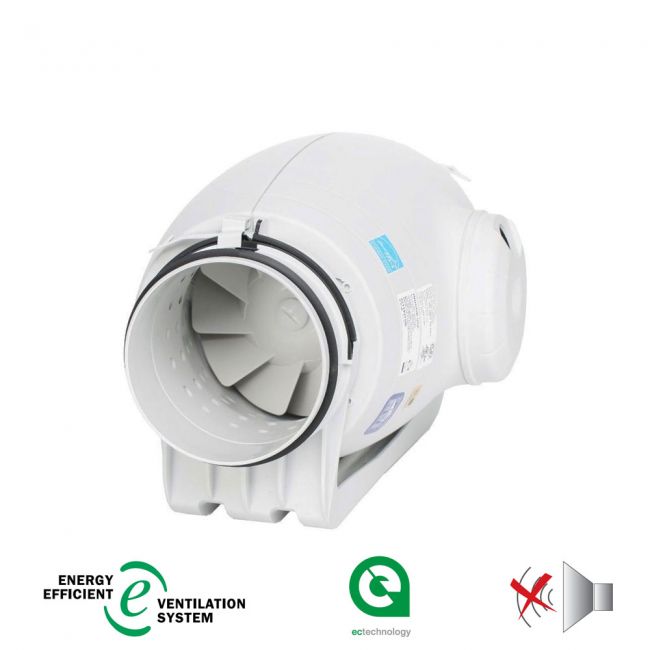Канальный бесшумный вентилятор Soler & Palau TD-500/150-160 Silent ECOWATT - фото товару, магазин OLVENT