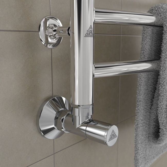 Кран угловой Laris 1/2" - 3/4" Обычный + эксцентрики 2шт. (LX-8202) - фото 5