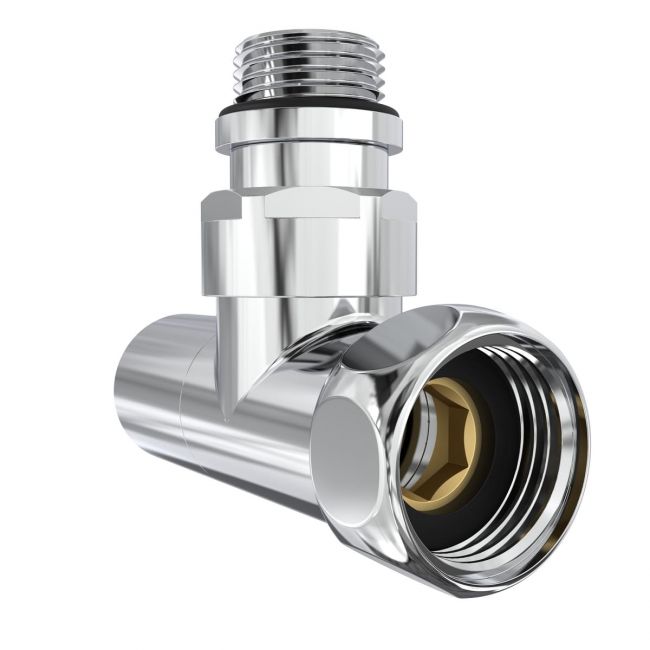 Кран кутовий Laris Звичайний 1/2" - 3/4" + ексцентрики 2шт. (LX-4701) - фото 3