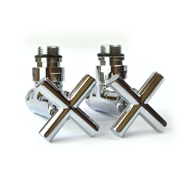 Кран кутовий для рушникосушки Raftec Premium 1/2х1/2 Chrome, 2шт. - головне фото, магазин OLVENT
