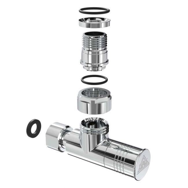 Кран угловой Laris Обычный 1/2" - 1/2" 2шт. (LX-4702) - фото 4