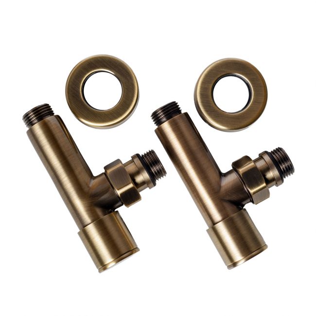 Кран угловой 1/2"х1/2" удлиненный, состаренная бронза, 2шт. - фото 3