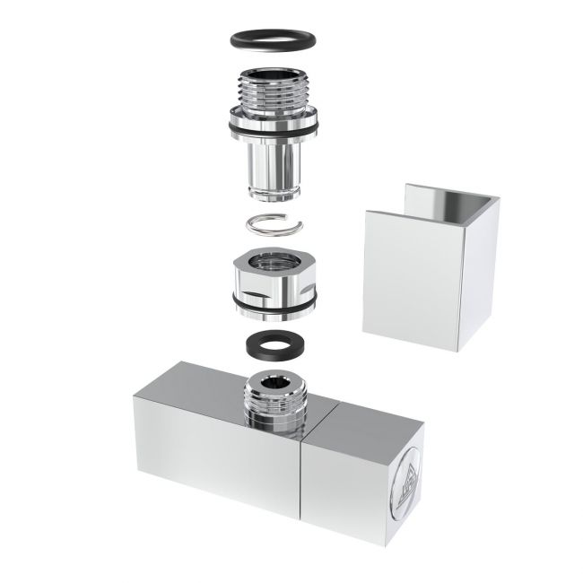 Кран угловой Laris 1/2" - 1/2" Кватро 2шт. (LX-855) - фото 4