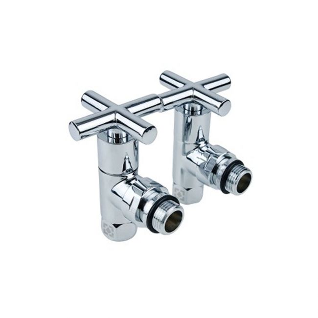 Кран кутовий для рушникосушки Raftec Premium 1/2х1/2 Chrome, 2шт. - фото 3