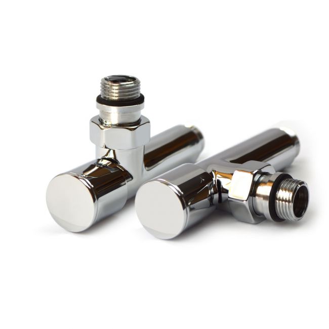 Кран кутовий подовжений для рушникосушки Raftec 1/2х1/2 Chrome, 2шт. - фото 2