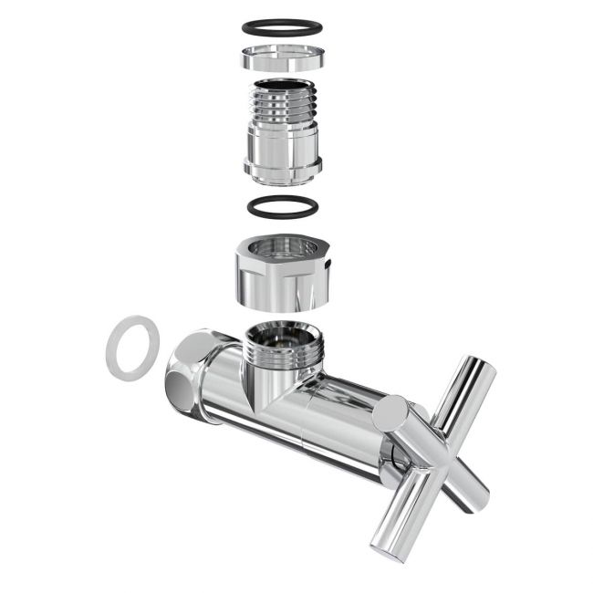 Кран кутовий Laris 1/2" - 3/4" Еліт 2шт. (ZZ-4704) - фото 4